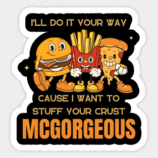 Fast food humor Sticker